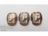 3бр. Редки знаци, значки, знак БЪЛГАРСКИ ОЛИМПИЙСКИ КОМИТЕТ