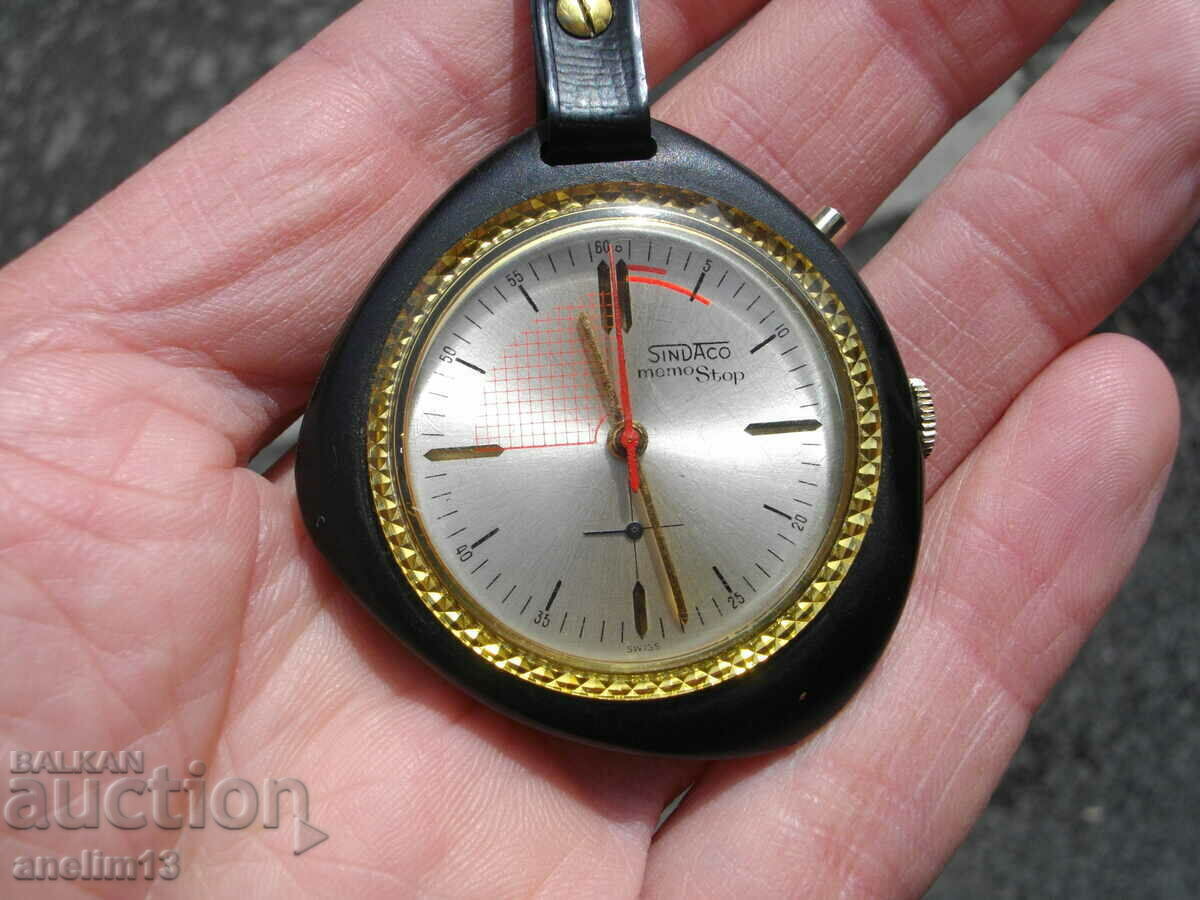 Auction  WATCH CHRONOMETER KEY HOLDER SINDACO MEMO STOP SWISS