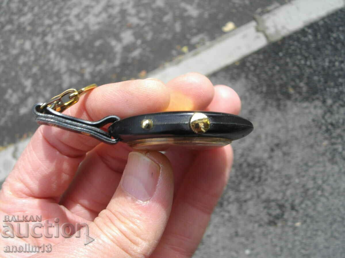 WATCH CHRONOMETER KEY HOLDER SINDACO MEMO STOP SWISS - 6