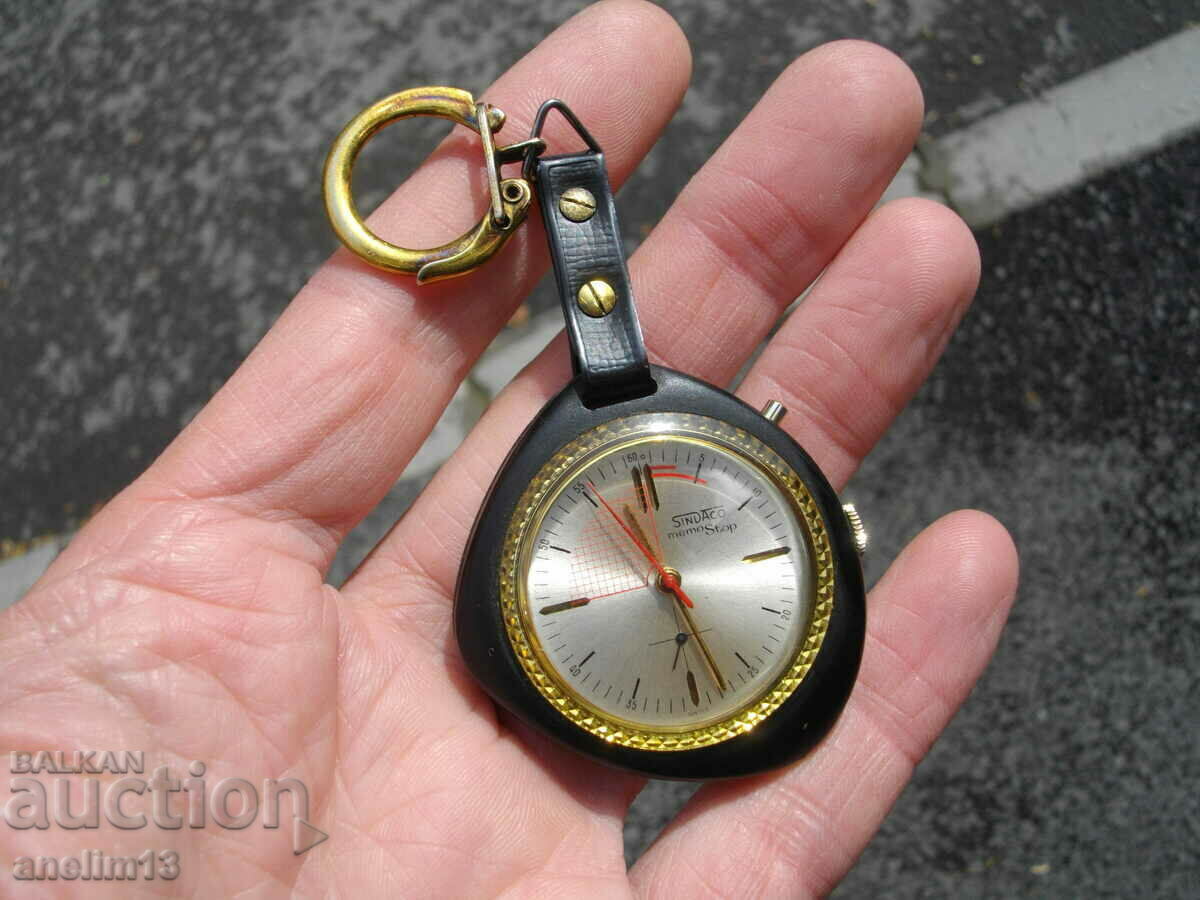 WATCH CHRONOMETER KEY HOLDER SINDACO MEMO STOP SWISS