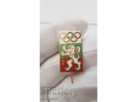 Rară Insignă Olimpică Bulgară, Ecuson 1972