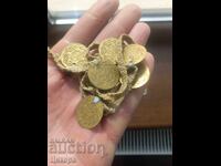 BIJUTERII VECHI PENDANTIVE MONEDE TURCEȘTI MAHMUDII PENTRU PURTARE