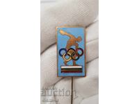 Rară Insignă Olimpică Bulgară, Ecuson