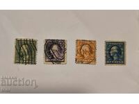 SUA 1908 Benjamin Franklin și George Washington