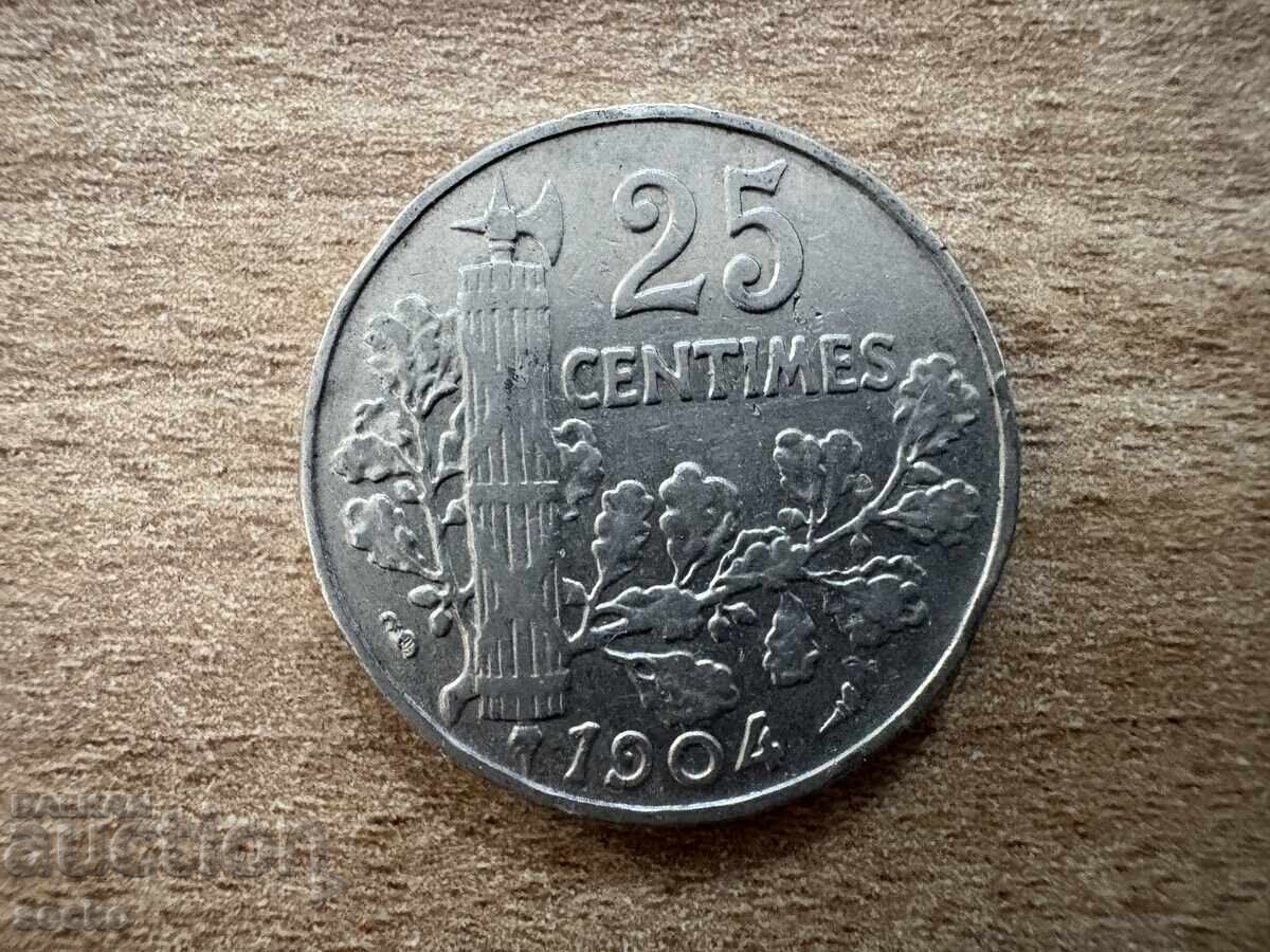 Γαλλία - 25 λεπτά (1904) Γαλλία - 25 λεπτά (1904)