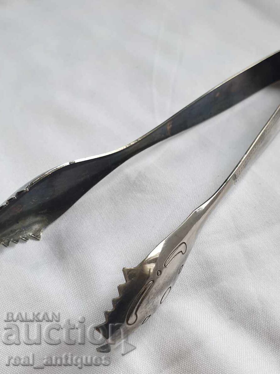 Delivery of Silver-plated ice tongs