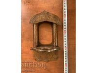 ICONOSTAS VECHI LEMN PIROGRAVAT