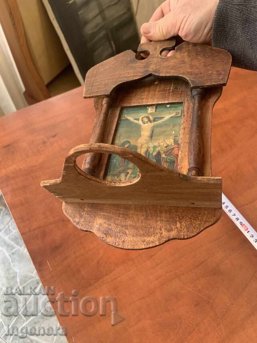 Auction  ICONOSTAS OLD WOOD ICON ANTIQUE