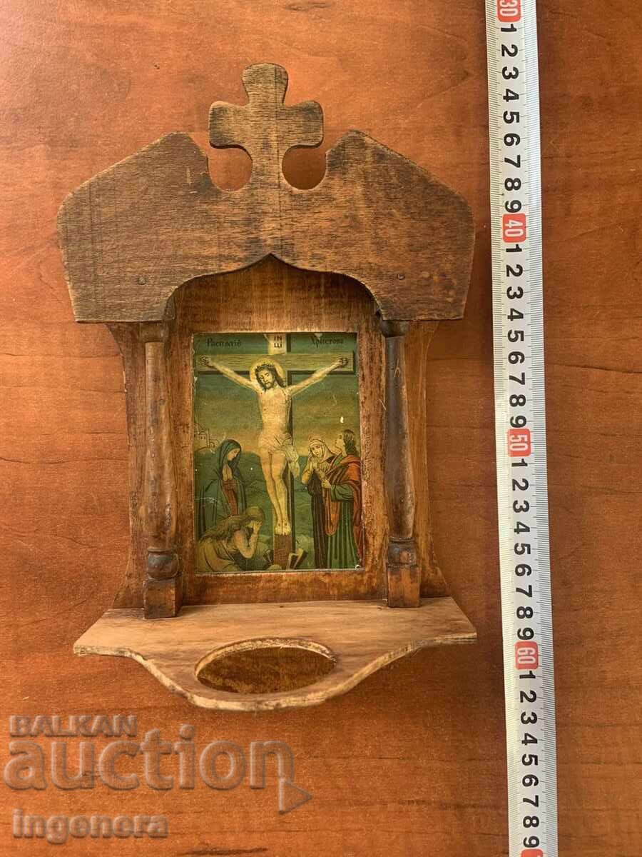 ICONOSTAS OLD WOOD ICON ANTIQUE