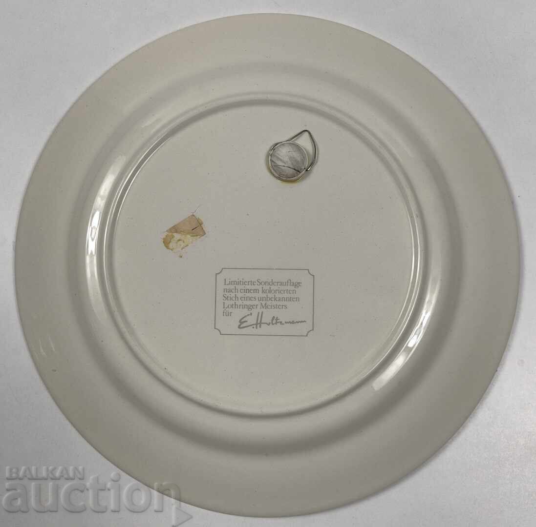 Δημοπρασία Συλλεκτικό Πορσελάνινο Πιάτο με Σήμανση, Άθικτο