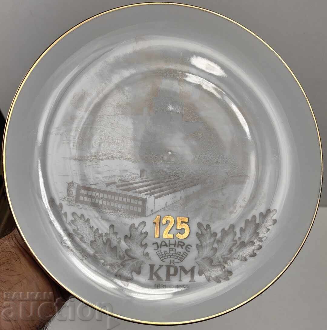 Auction KRISTER KPM PORCELAIN FACTORY JUBILEE PLATE MARKED Auction KRISTER KPM PORCELAIN FACTORY JUBILEE PLATE MARKED