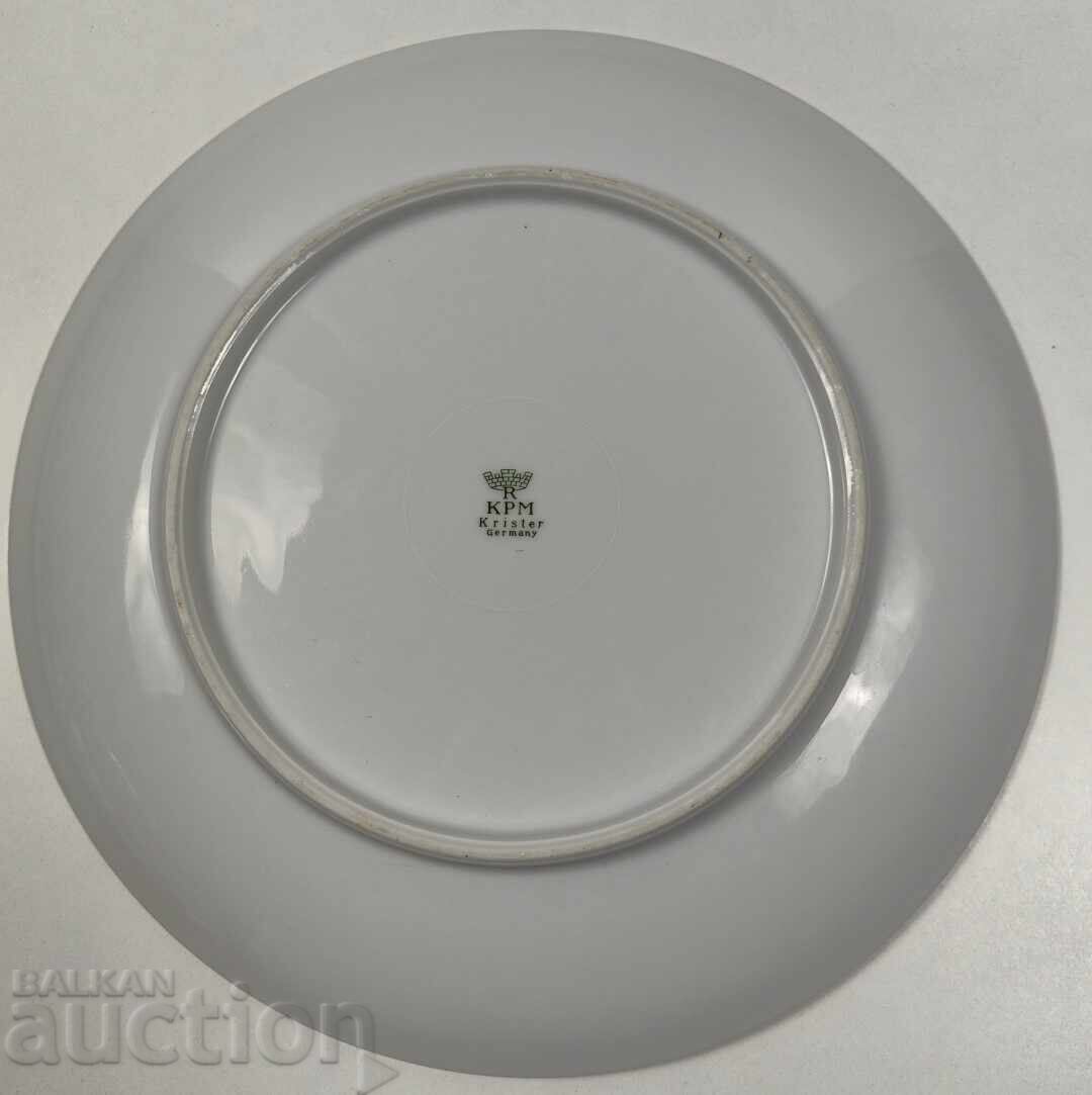 KRISTER KPM PORCELAIN FACTORY JUBILEE PLATE MARKED - 6 KRISTER KPM PORCELAIN FACTORY JUBILEE PLATE MARKED - 6