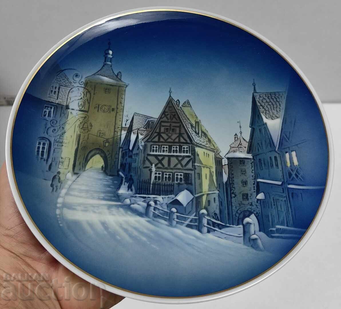 WINTER ROSENTHAL COLLECTOR'S PORCELAIN PLATE MARKED with price 29.00 BGN | € 14.83