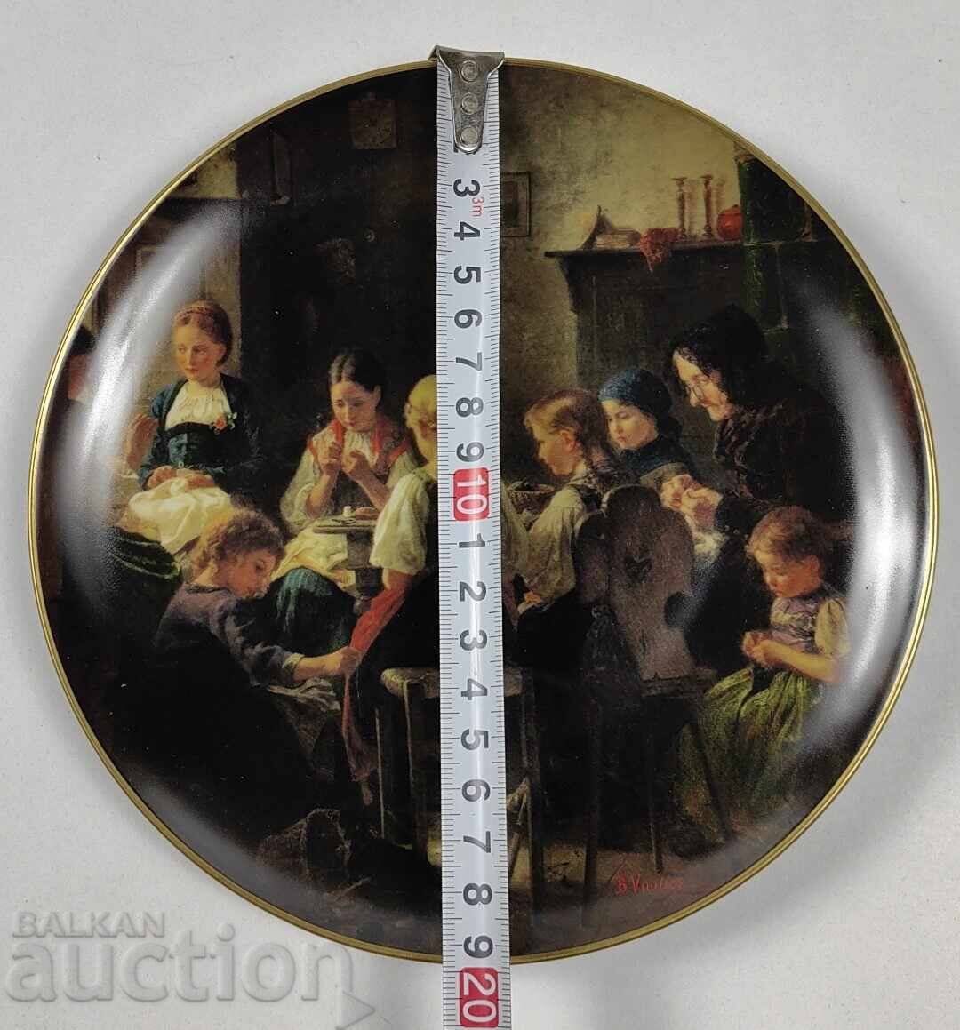 COLLECTOR'S PORCELAIN PLATE, MARKED - 5