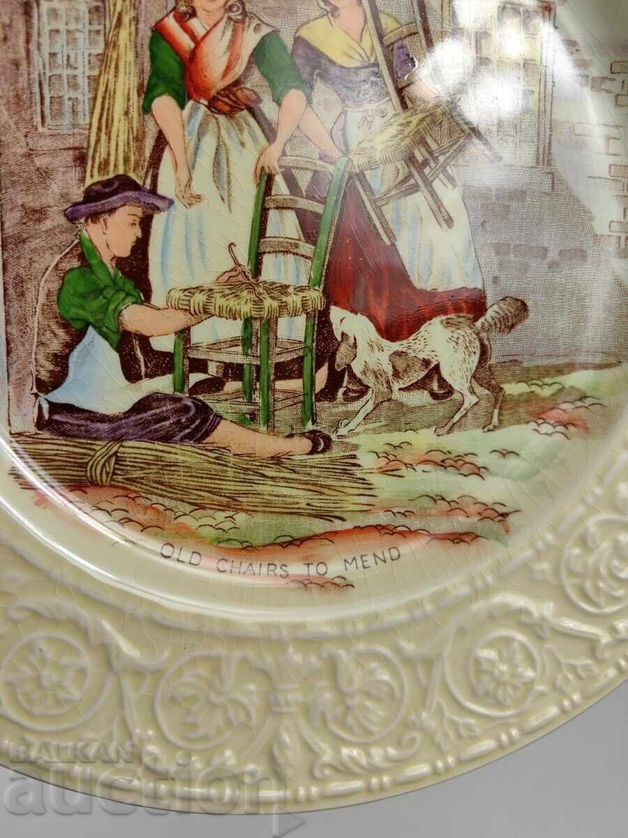 Auction  Cries of London Collector's Porcelain Plate Marked
