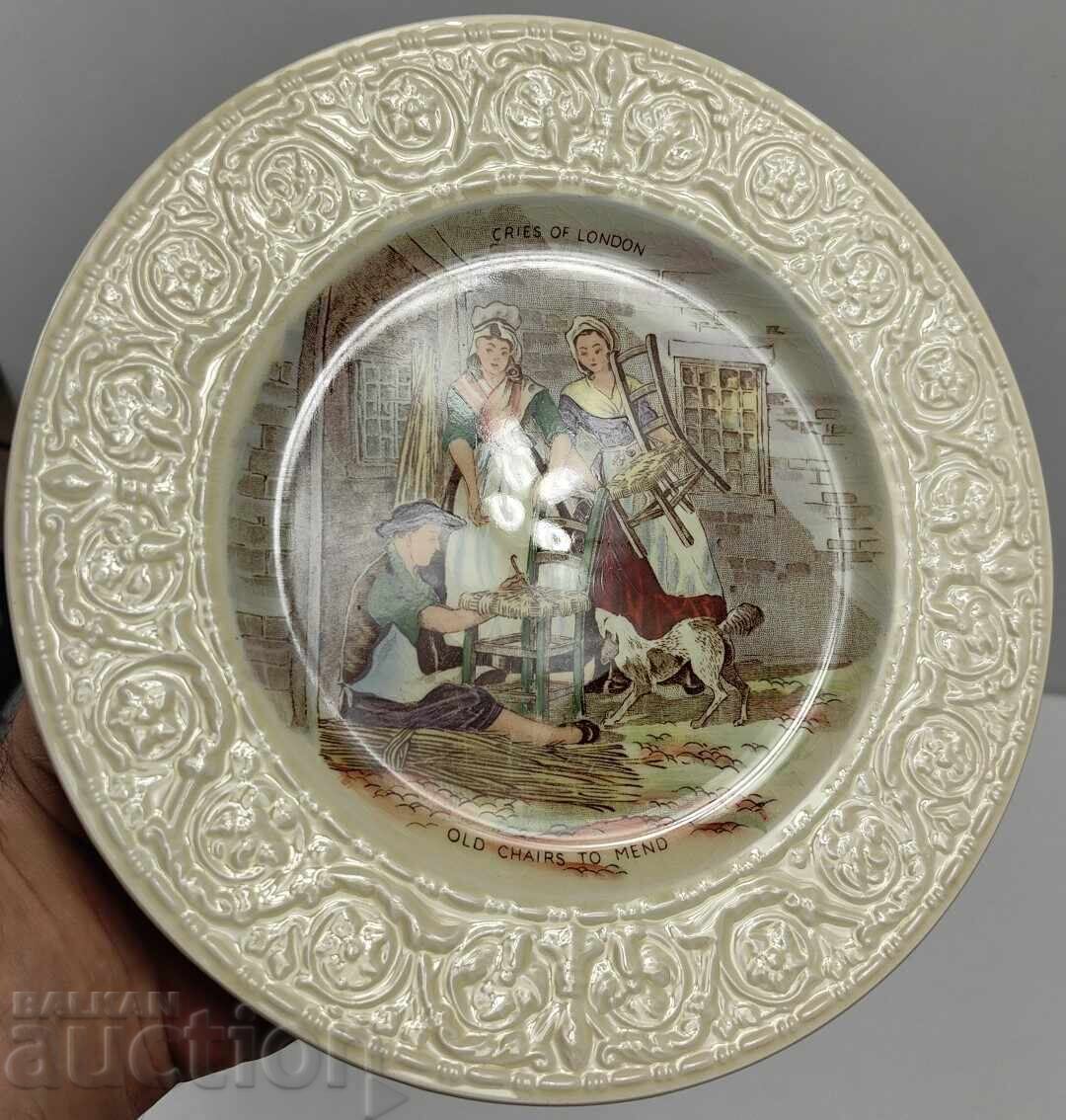 Cries of London Collector's Porcelain Plate Marked