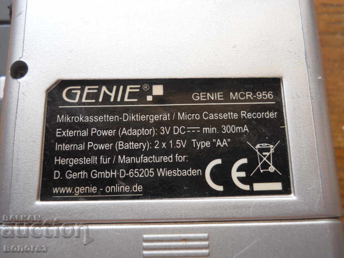 Стар диктофон "Genie" с касета - Германия - 5