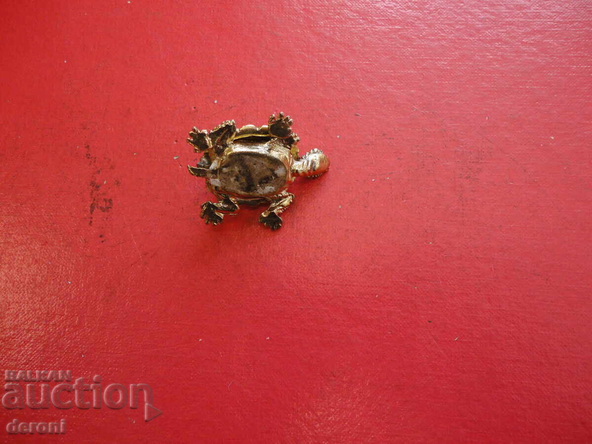 Δημοπρασία Χάλκινο κουτί χαπιών κόσμημα χελώνα