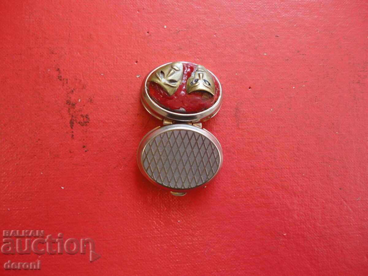 Бронзова кутийка за хапчета бижута с емайл 32 - 5 Бронзова кутийка за хапчета бижута с емайл 32 - 5