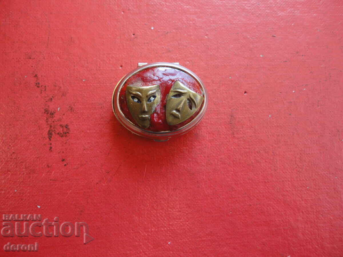 Бронзова кутийка за хапчета бижута с емайл 32 - 6 Бронзова кутийка за хапчета бижута с емайл 32 - 6