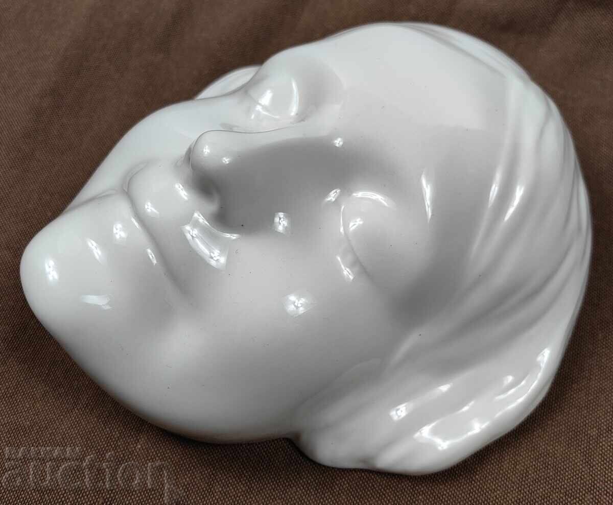 НЕПОЗНАТАТА ЖЕНА ОТ СЕНА ПОСМЪРТНА ПОРЦЕЛАНОВА МАСКА GOEBEL - 6