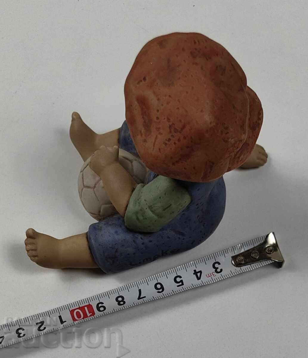 GOEBEL GOEBEL FOOTBALL PLAYER BALL PORCELAIN FIGURE MARKED - 6