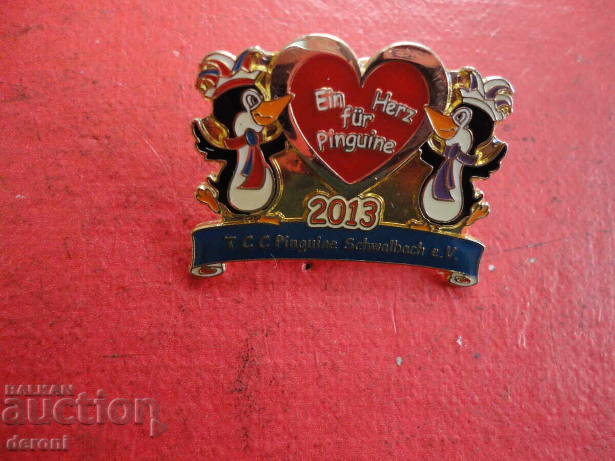 Страхотен бронзов знак значка с емайл 3 - 6