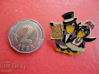 Голям  бронзов знак значка с емайл 4