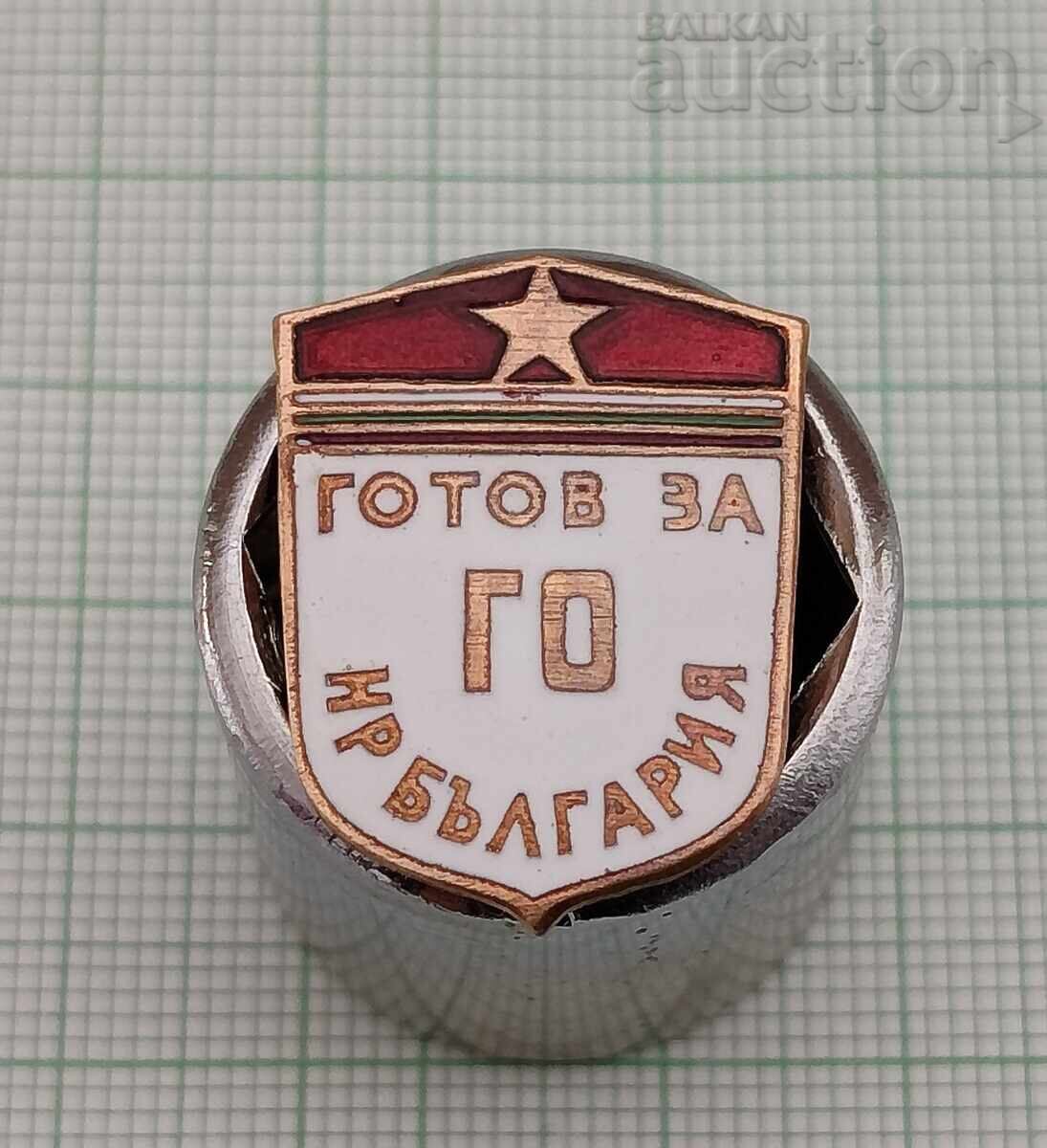 Civil Defense Socialism Enamel Badge