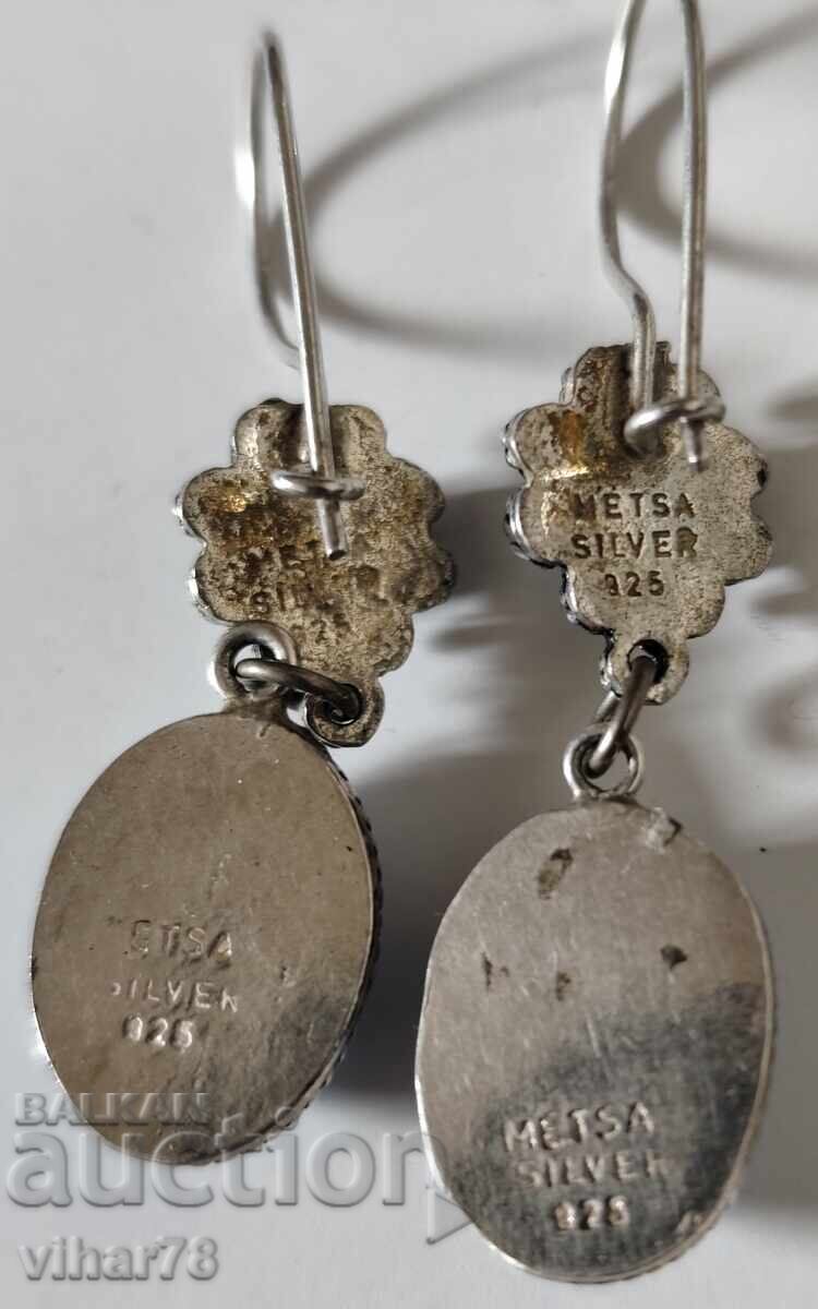 Cercei de argint cu turcoaz - 6