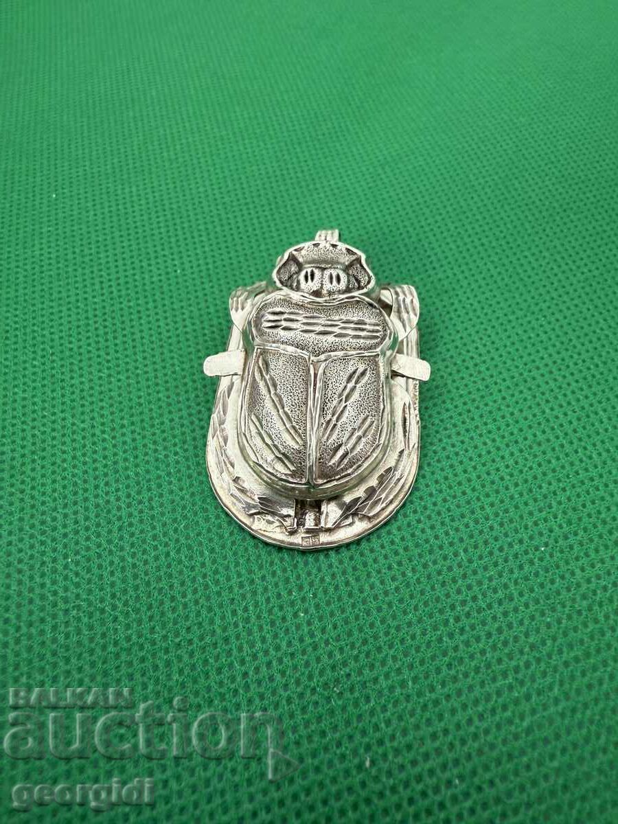 Δημοπρασία Ασημένιο μενταγιόν σκαραβαίος / σκαθάρι. №7437 Δημοπρασία Ασημένιο μενταγιόν σκαραβαίος / σκαθάρι. №7437