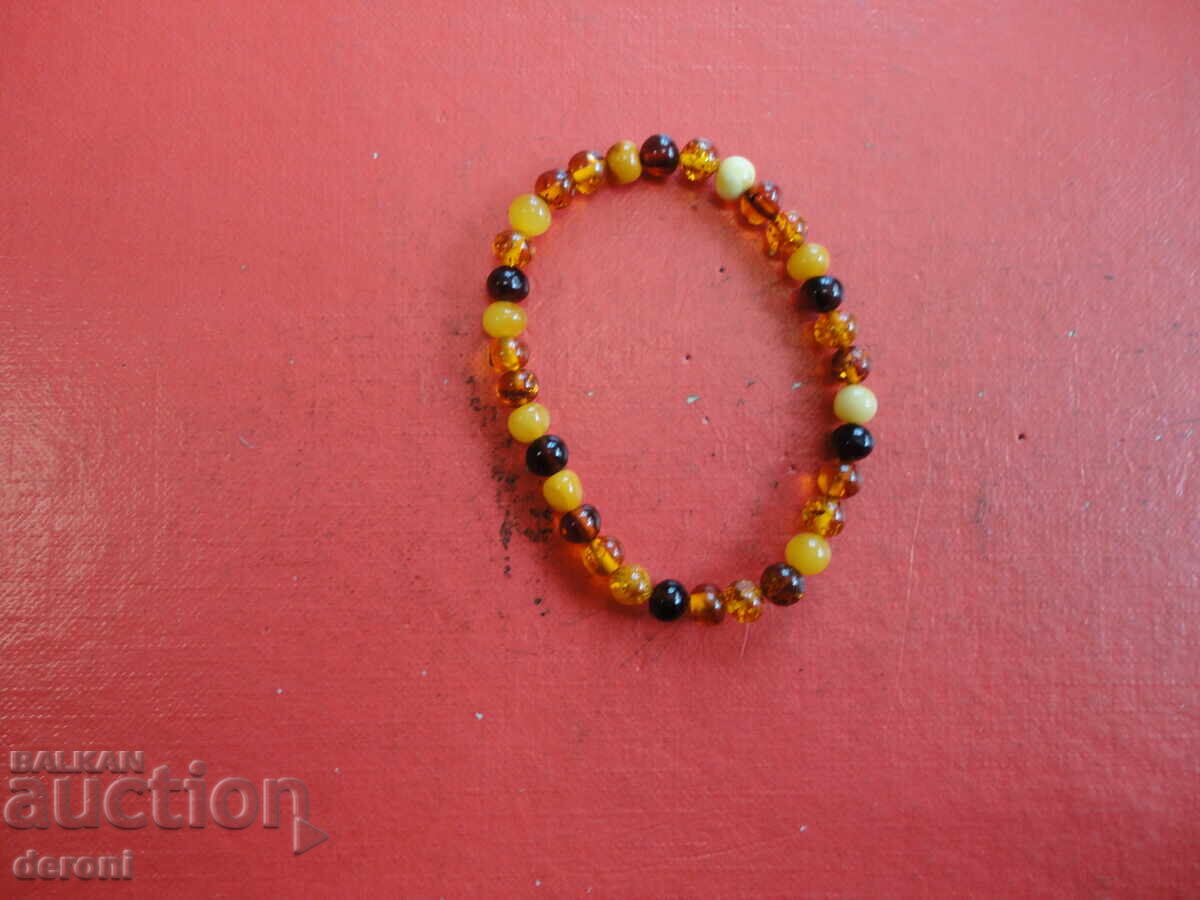 Страхотна гривна от натурален кехлибар - 6
