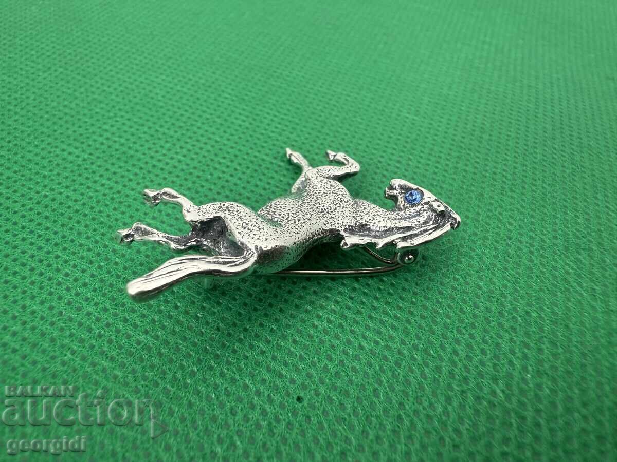 Ασημένια καρφίτσα αλόγου / καινούργια. №7439 - 5