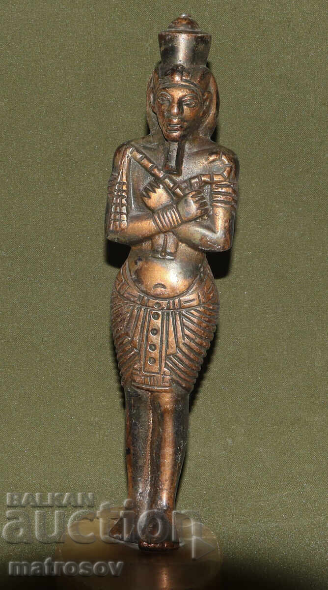 Auction  Metal decorative figure Egyptian statue
