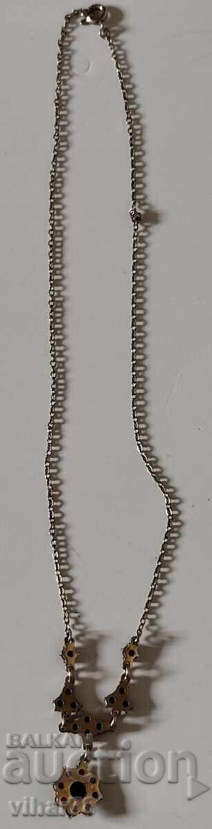 COLIER ARGINT CU GRANAT - 5