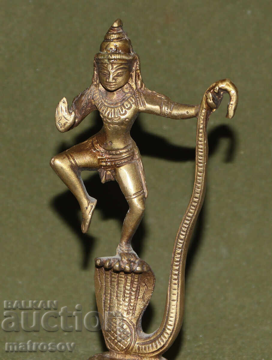 Παράδοση Μικρό μπρούτζινο διακοσμητικό άγαλμα γλυπτό Κρίσνα Παράδοση Μικρό μπρούτζινο διακοσμητικό άγαλμα γλυπτό Κρίσνα