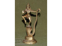 Μικρό μπρούτζινο διακοσμητικό άγαλμα γλυπτό Κρίσνα