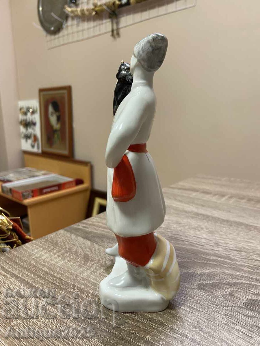 Παράδοση Kozak Vakula με τον διάβολο - πορσελάνινο ειδώλιο του Κιέβου ΕΚKHZ