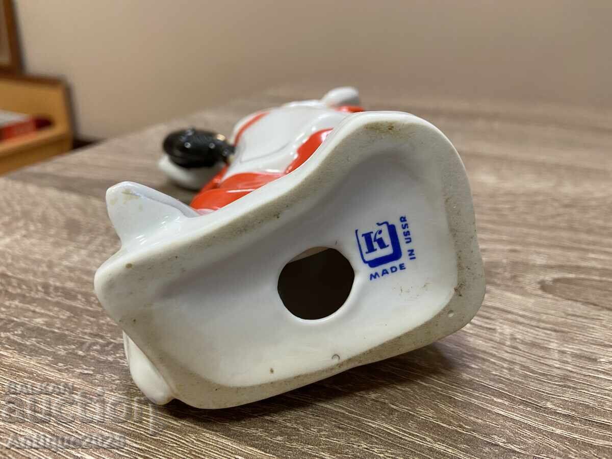 Kozak Vakula με τον διάβολο - πορσελάνινο ειδώλιο του Κιέβου ΕΚKHZ - 5