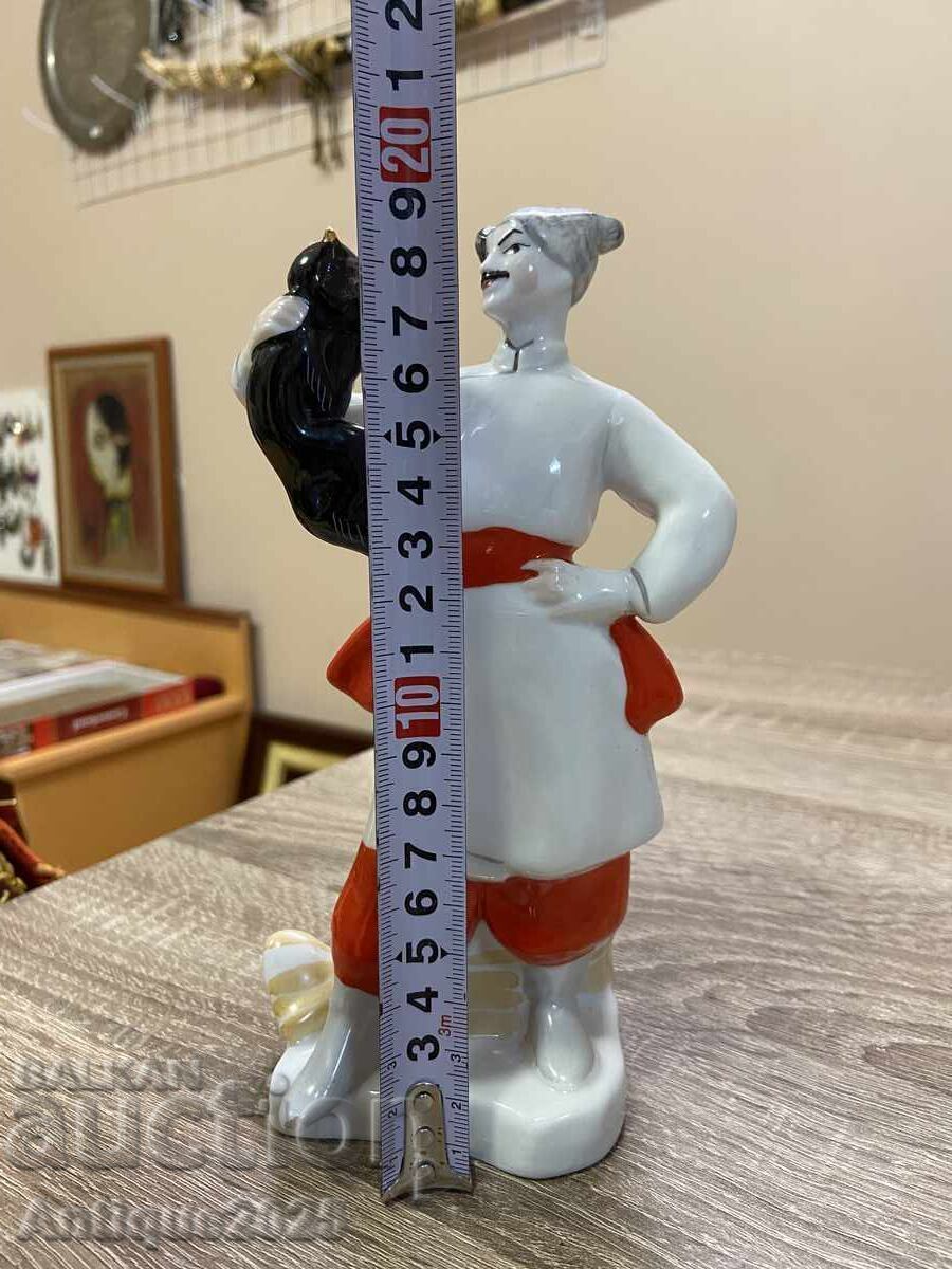 Kozak Vakula με τον διάβολο - πορσελάνινο ειδώλιο του Κιέβου ΕΚKHZ - 6