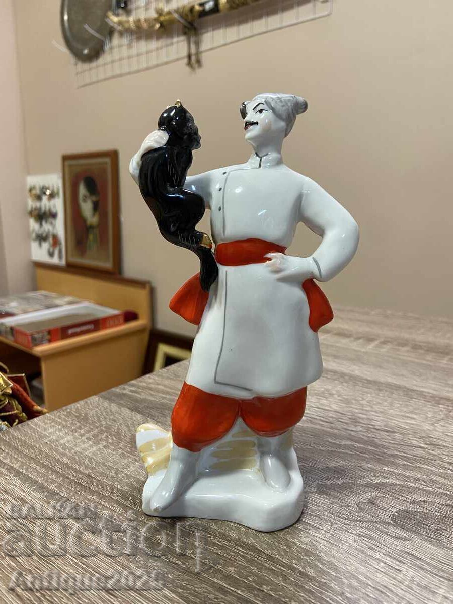 Cozac Vacula cu diavolul — figurină de porțelan de la Fabrica de Porțelan din Kiev