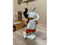 Kozak Vakula με τον διάβολο - πορσελάνινο ειδώλιο του Κιέβου ΕΚKHZ