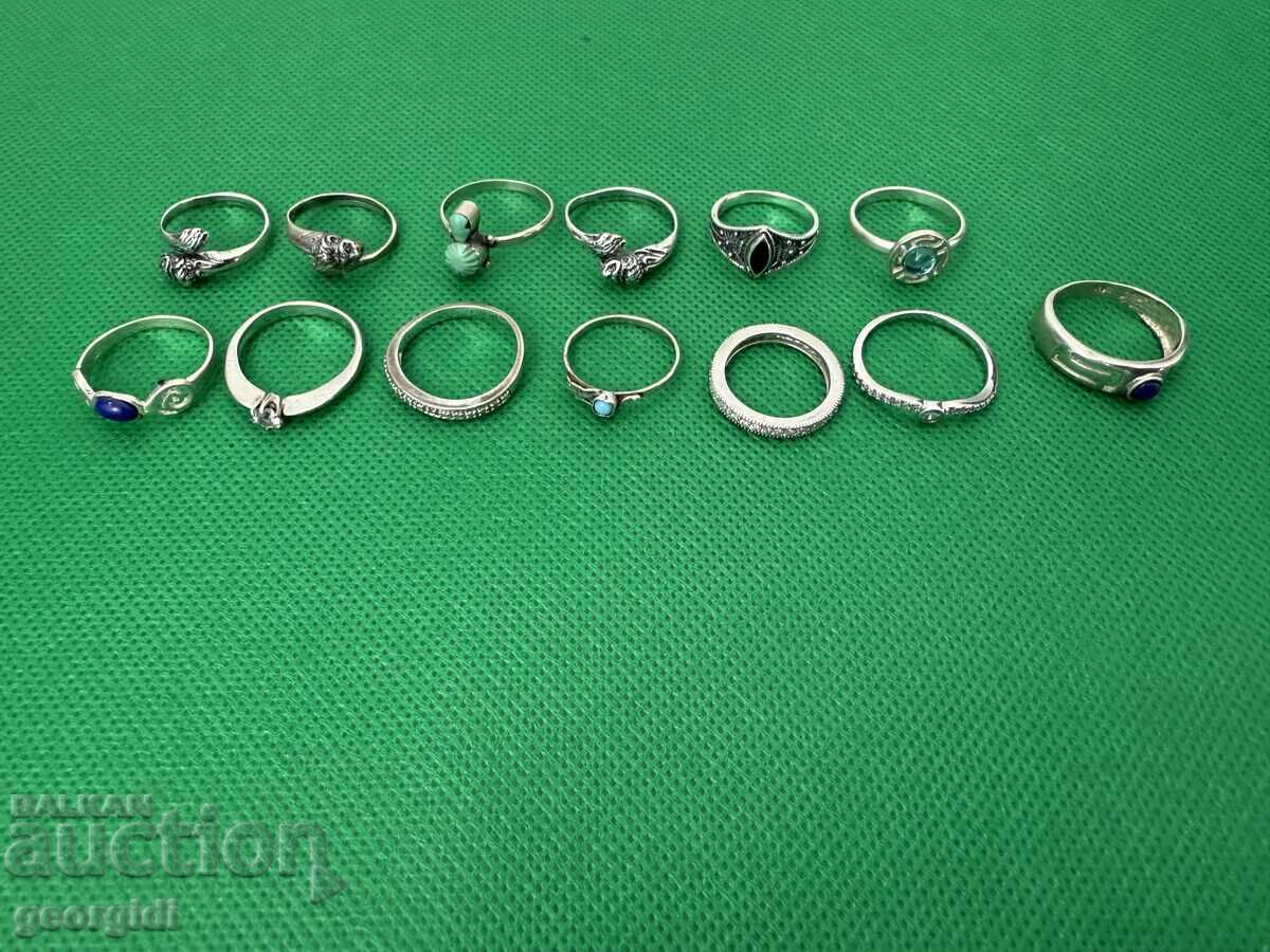 Inele de argint de la 20 la 25lv