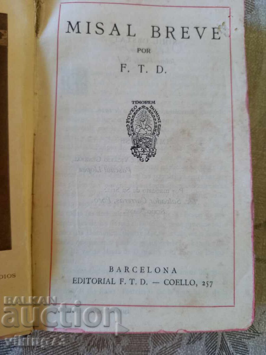 Auction  Prayer Book, Missal, Spain, Order of the Jesuits