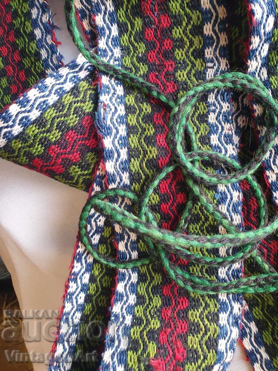 Auction  Old Authentic Wool Belt Sash