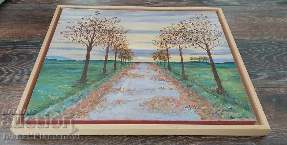 Πίνακας καμβάς ξύλινο πλαίσιο 54εκ 44εκ με τιμή 70.00 BGN | € 35.79