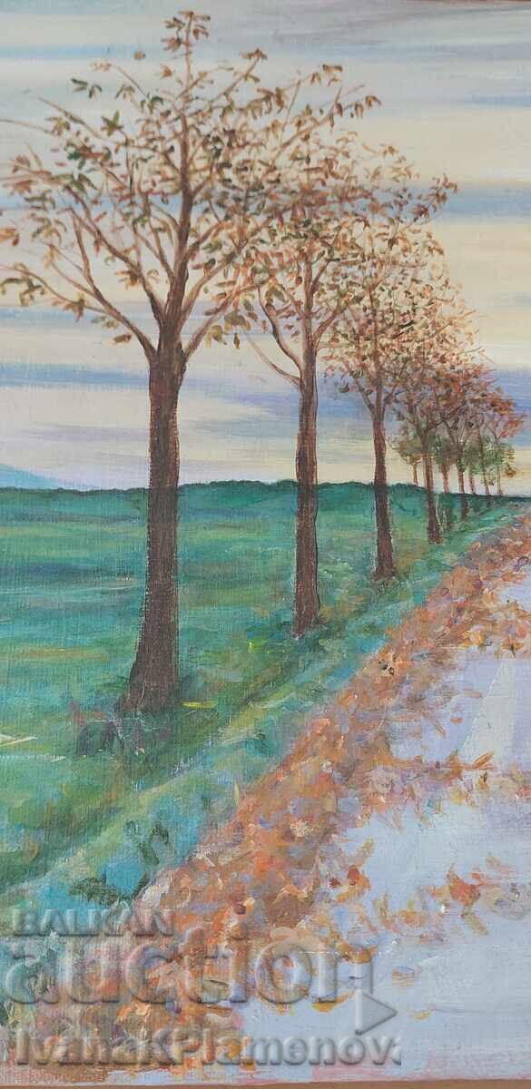 Δημοπρασία Πίνακας καμβάς ξύλινο πλαίσιο 54εκ 44εκ