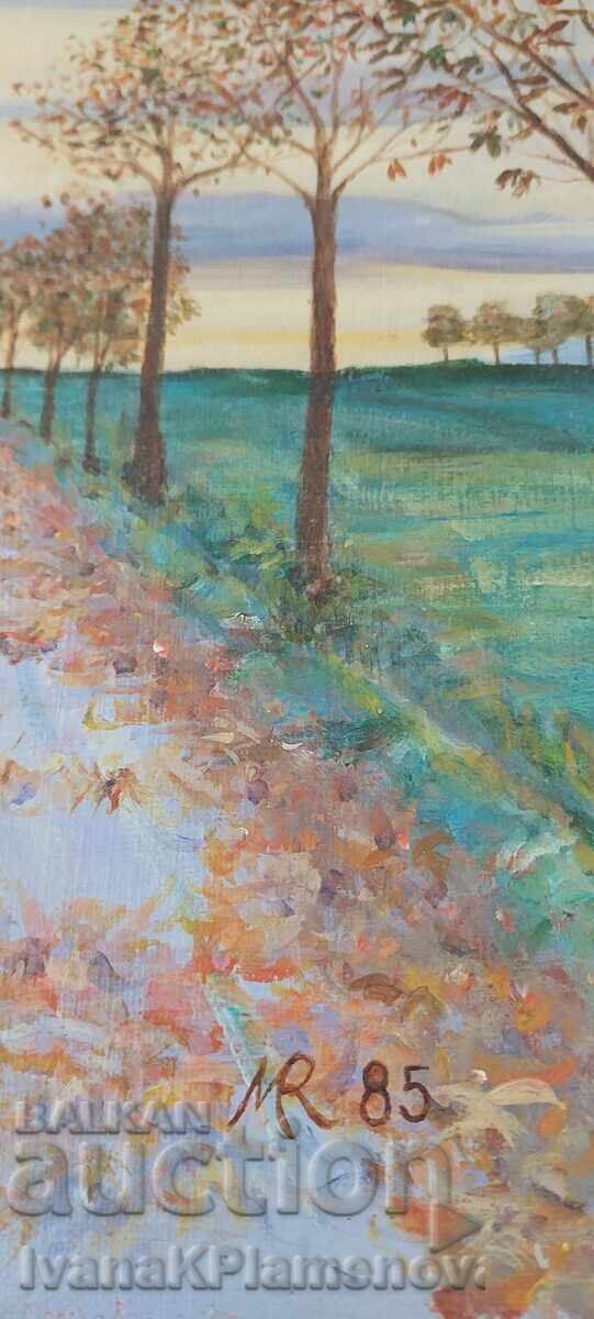 Πίνακας καμβάς ξύλινο πλαίσιο 54εκ 44εκ - 5