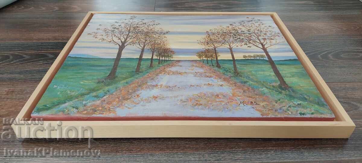 Πίνακας καμβάς ξύλινο πλαίσιο 54εκ 44εκ - 6