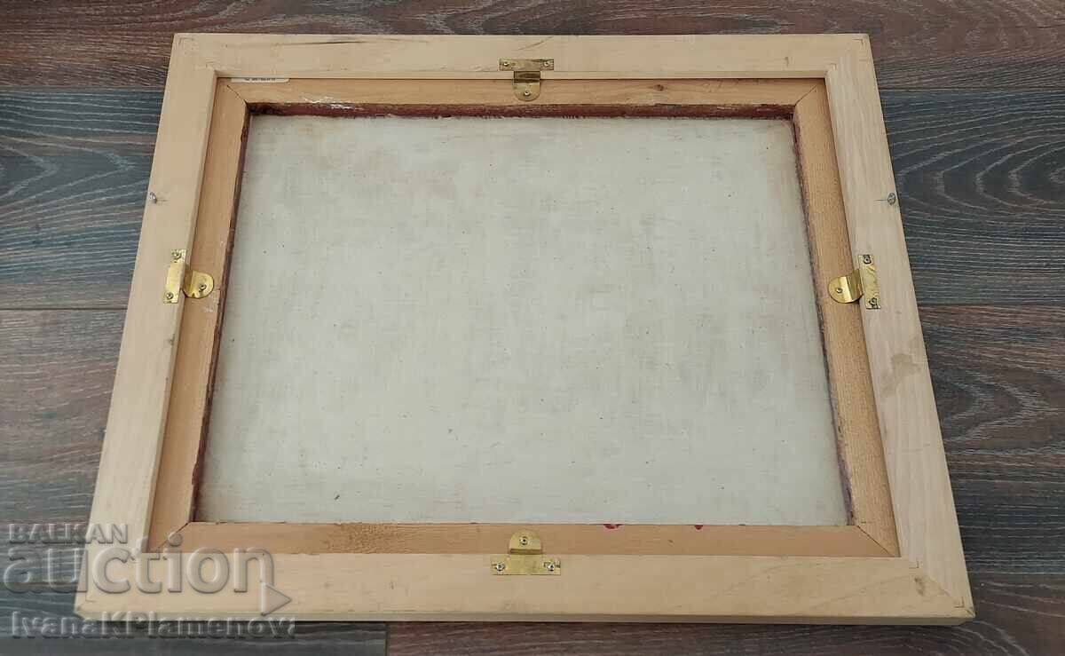 Πίνακας καμβάς ξύλινο πλαίσιο 54εκ 44εκ - 7